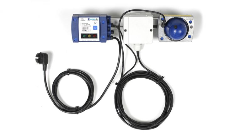 带传感器的移动式 CO2 测量和警告装置 CO2-MWM-BAS-MOB+1xSENS